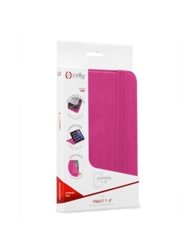 Celly Unitab 20,3 cm (8") Custodia a libro Rosa