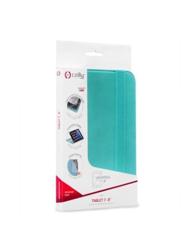 Celly UNITAB78TF custodia per tablet 20,3 cm (8") Custodia a libro Blu