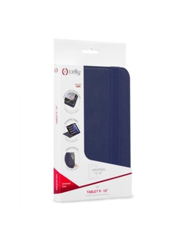Celly Unitab 25,4 cm (10") Custodia a libro Blu