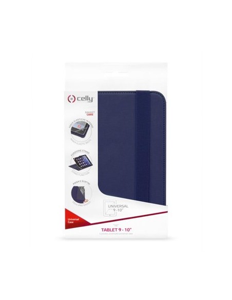 Celly Unitab 25,4 cm (10") Custodia a libro Blu