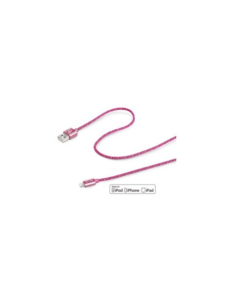 Celly 1.0M USB - Lightning M M 1 m Rosa