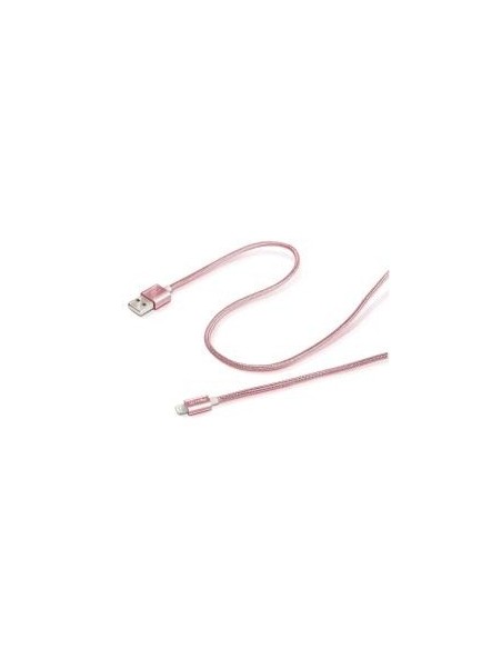 Celly USBLIGHTTEXRG cavo Lightning Rosa