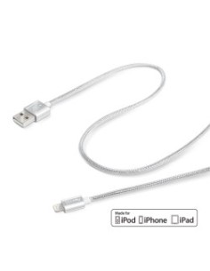 Celly 1.0M USB - Lightning M M 1 m Argento
