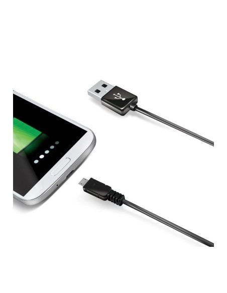 Celly 2.0m USB A - Micro USB B cavo USB 2 m Micro-USB B Nero