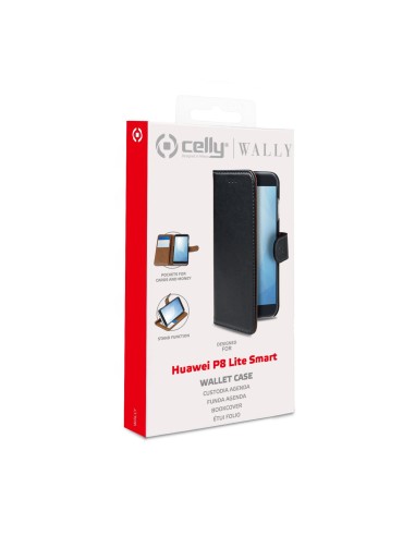 Celly Wally custodia per cellulare 13,2 cm (5.2") Custodia a libro Nero