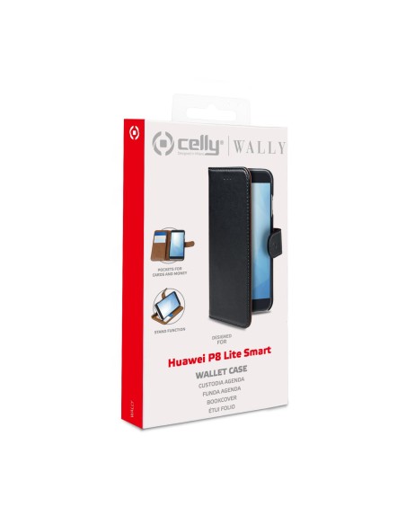 Celly Wally custodia per cellulare 13,2 cm (5.2") Custodia a libro Nero