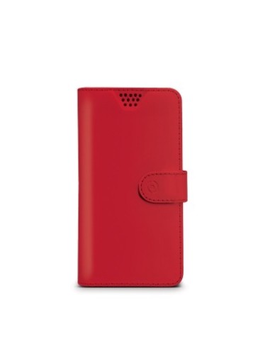 Celly WALLYUNILRD custodia per cellulare 11,4 cm (4.5") Custodia a borsellino Rosso