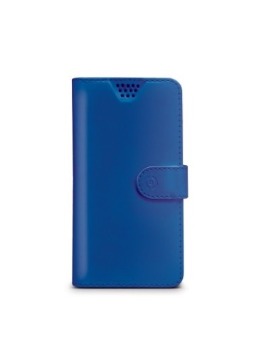 Celly WALLYUNIXLBL custodia per cellulare 12,7 cm (5") Custodia a borsellino Blu