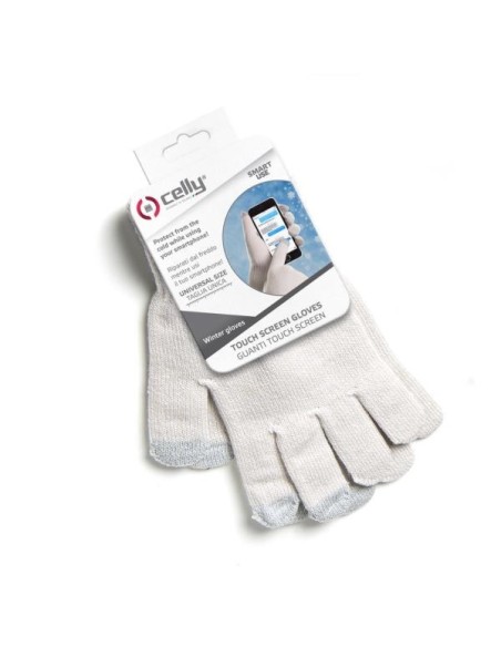 Celly WINTERGLOVE17WH Guanto Guanti Unisex Bianco