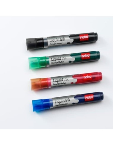 Nobo Pennarelli Liquid Ink cancellabili a secco assortiti (12)