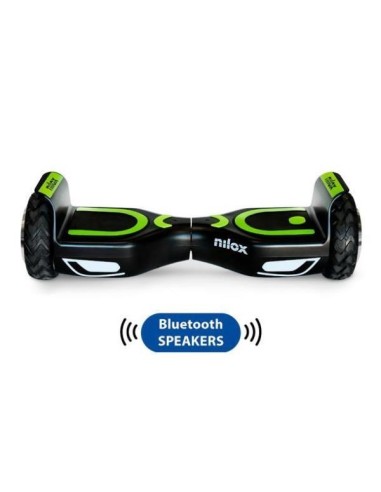 Nilox 30NXBK65BWN01 hoverboard Monopattino autobilanciante 10 km h 4300 mAh Nero, Verde