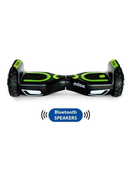 Nilox 30NXBK65BWN01 hoverboard Monopattino autobilanciante 10 km h 4300 mAh Nero, Verde