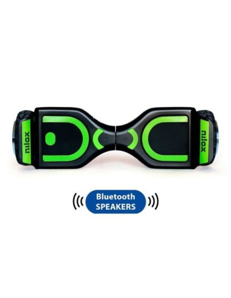Nilox 30NXBK65BWN01 hoverboard Monopattino autobilanciante 10 km h 4300 mAh Nero, Verde