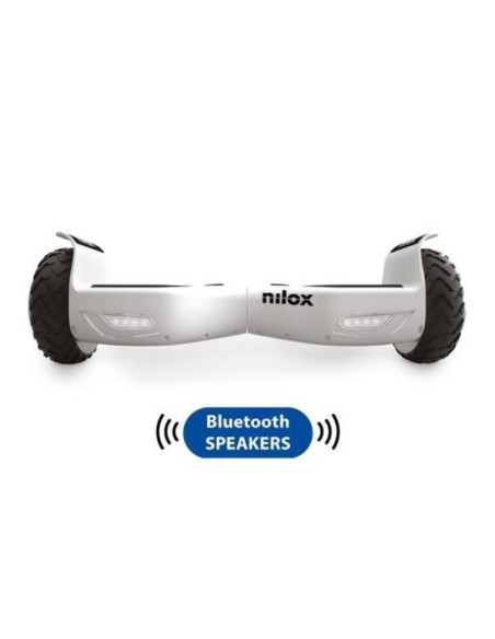 Nilox 30NXBK65BWN02 hoverboard Monopattino autobilanciante 10 km h 4300 mAh Nero, Bianco