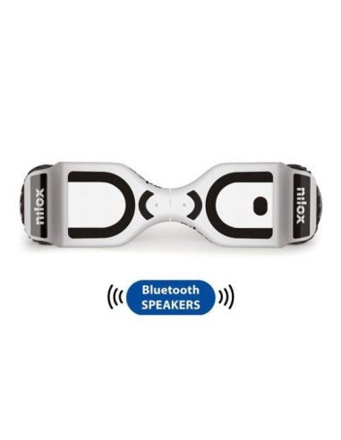 Nilox 30NXBK65BWN02 hoverboard Monopattino autobilanciante 10 km h 4300 mAh Nero, Bianco