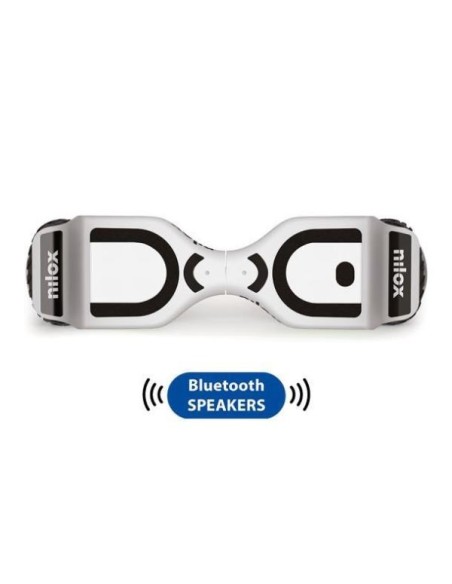 Nilox 30NXBK65BWN02 hoverboard Monopattino autobilanciante 10 km h 4300 mAh Nero, Bianco
