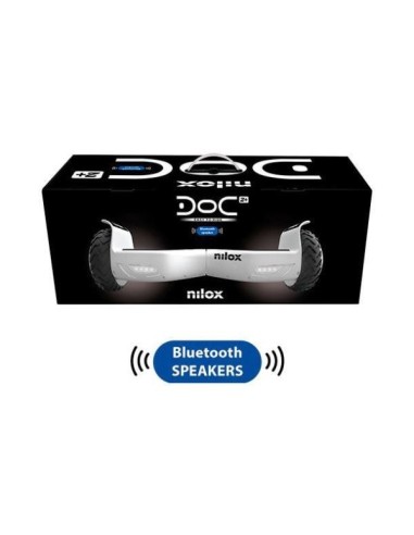 Nilox 30NXBK65BWN02 hoverboard Monopattino autobilanciante 10 km h 4300 mAh Nero, Bianco