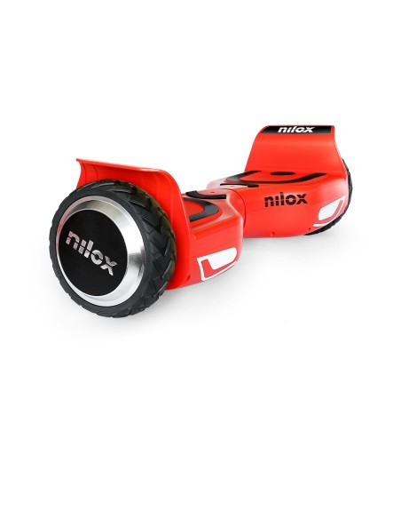 Nilox DOC 2 hoverboard Monopattino autobilanciante 10 km h 4300 mAh Nero, Rosso