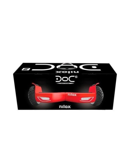 Nilox 30NXBK65NWN08 hoverboard Monopattino autobilanciante 10 km h 4300 mAh Nero, Rosso