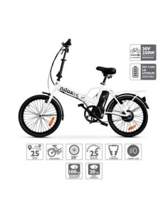 Nilox X1 Nero, Bianco Acciaio 50,8 cm (20") 20 kg 2