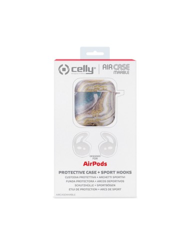 Celly AIRCASEMARBLEGD accessorio per cuffia Custodia