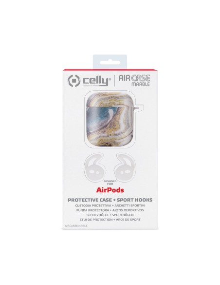 Celly AIRCASEMARBLEGD accessorio per cuffia Custodia