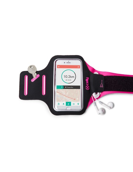 Celly ARMBANDXLPK custodia per cellulare 12,7 cm (5") Fascia da braccio Nero, Rosa
