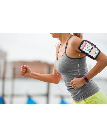 Celly ARMBANDXLPK custodia per cellulare 12,7 cm (5") Fascia da braccio Nero, Rosa