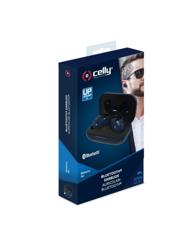 Celly Bh Twins Air Auricolare Wireless In-ear Musica e Chiamate Bluetooth Blu