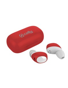 Celly Bh Twins Air Auricolare Wireless In-ear Musica e Chiamate Bluetooth Rosso