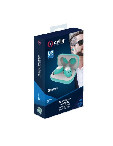 Celly Bh Twins Air Auricolare Wireless In-ear Musica e Chiamate Bluetooth Verde