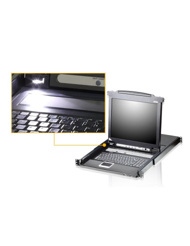 ATEN CL5708M switch per keyboard-video-mouse (kvm) Montaggio rack Nero