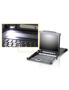 ATEN CL5708N switch per keyboard-video-mouse (kvm) Montaggio rack Nero 2