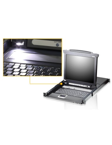 ATEN CL5708N switch per keyboard-video-mouse (kvm) Montaggio rack Nero