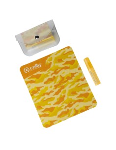 Celly CLEANKITPOCH5YL kit per la pulizia Universale Spruzzo e panno asciutto per la pulizia dell'apparecchiatura 5 ml