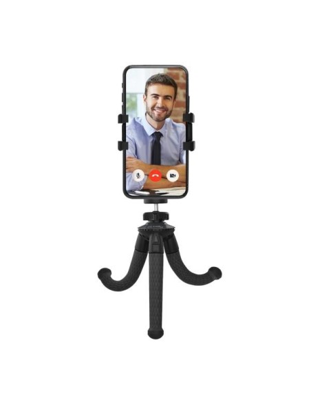 Celly FLEXIBLE MINI TRIPOD BK treppiede Smartphone fotocamera di azione 3 gamba gambe Nero