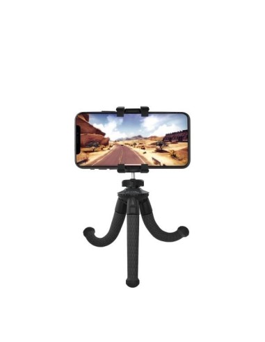 Celly FLEXIBLE MINI TRIPOD BK treppiede Smartphone fotocamera di azione 3 gamba gambe Nero
