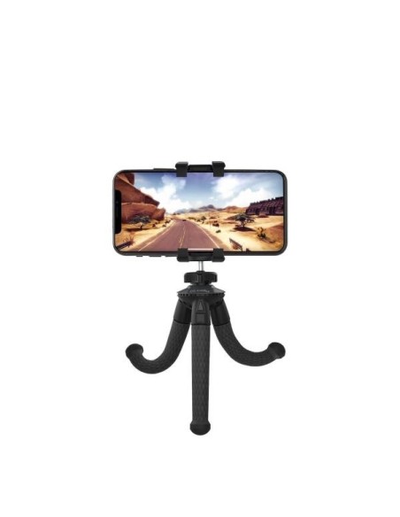 Celly FLEXIBLE MINI TRIPOD BK treppiede Smartphone fotocamera di azione 3 gamba gambe Nero