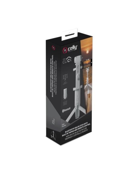 Celly Click Propod bastone per selfie Smartphone Bianco
