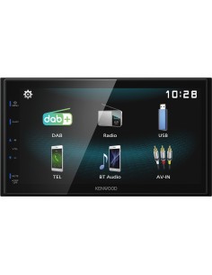 Kenwood DMX125DAB Ricevitore multimediale per auto Nero 84 W Bluetooth 2