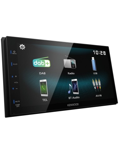 Kenwood DMX125DAB Ricevitore multimediale per auto Nero 84 W Bluetooth