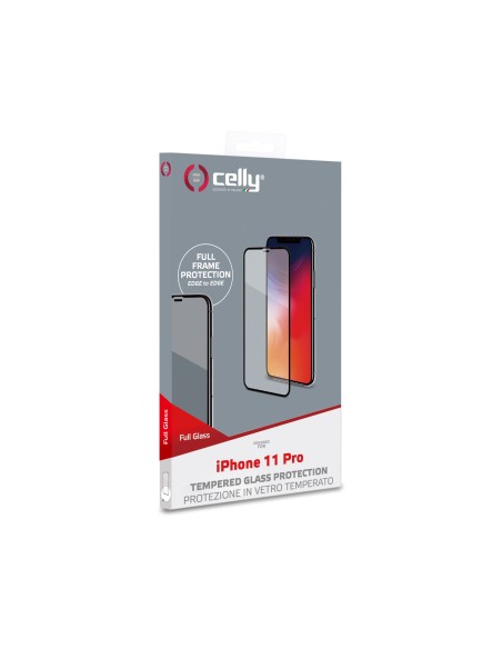 Celly FULLGLASS1000BK protezione per lo schermo e il retro dei telefoni cellulari Pellicola proteggischermo trasparente Apple 1