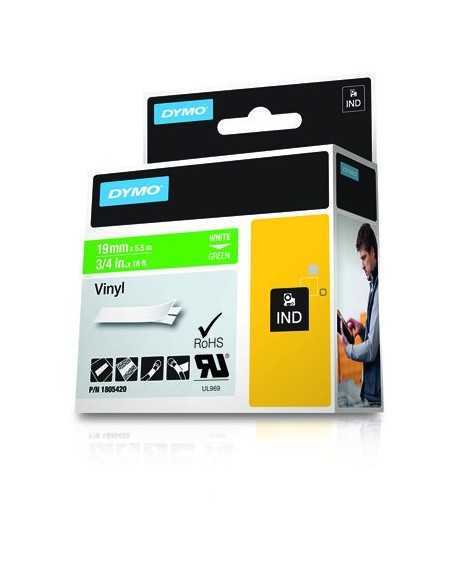 Dymo NASTRO 19MMX 5 5M VINILE BI VE D1 RHINOPRO 1805420 0071701059765 MATERIALE DI CONSUMO