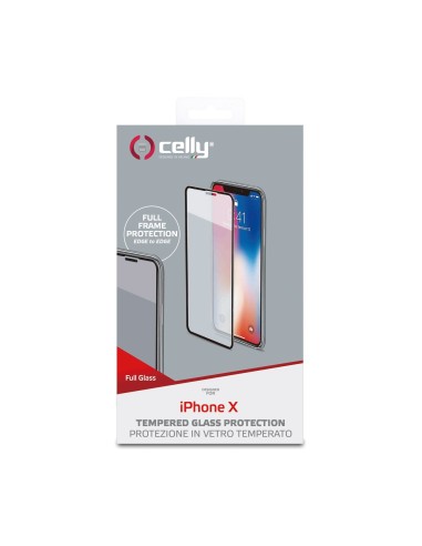 Celly FULLGLASS900BK protezione per lo schermo e il retro dei telefoni cellulari Protezione per schermo antiriflesso Apple 1 pz