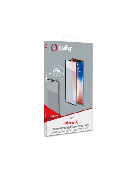 Celly FULLGLASS900BK protezione per lo schermo e il retro dei telefoni cellulari Protezione per schermo antiriflesso Apple 1 pz
