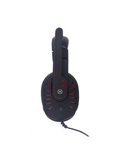 Celly GameBeatPro Auricolare Cablato A Padiglione Gaming Nero, Rosso