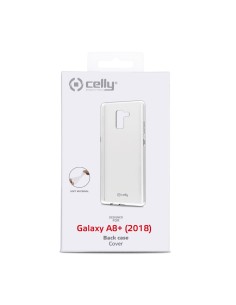 Celly TPU COVER GALAXY A8 PLUS custodia per cellulare 15,2 cm (6") Trasparente