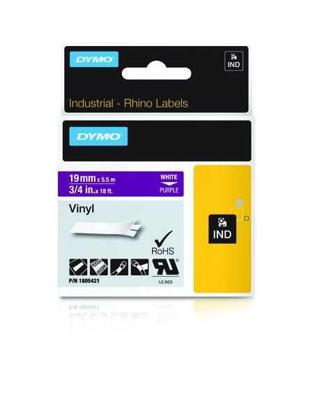 Dymo NASTRO 19MMX 5 5M VINILE BI VI D1 RHINOPRO 1805421 0071701059772 MATERIALE DI CONSUMO