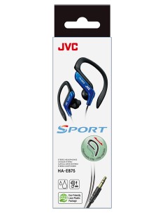 JVC HA-EB75 Cuffie Cablato A clip, In-ear Sport Nero, Blu 2