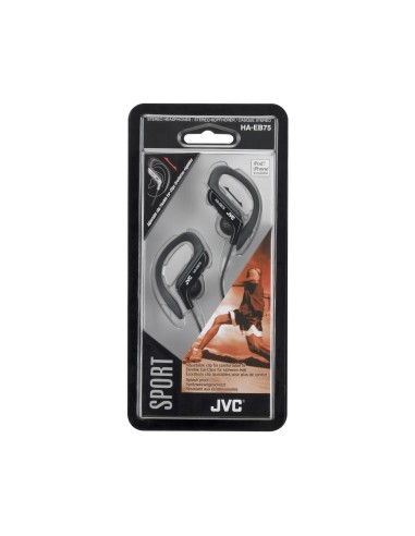 JVC HA-EB75-B-E Cuffie Cablato A clip Sport Nero